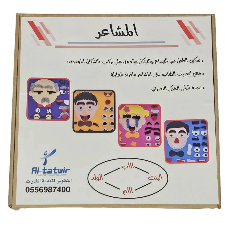 مجموعة التعبير عن المشاعر (4 أشكال)